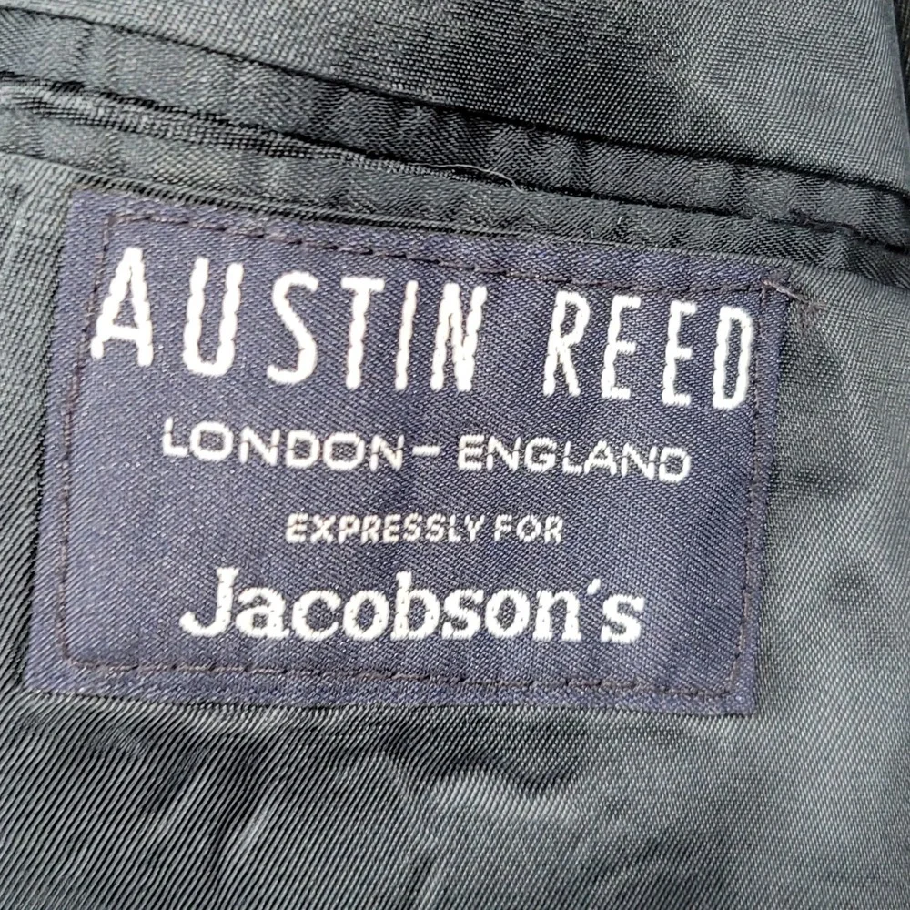 Austin Reed Jacobson's Mens 44R Blue Micro Pattern 3 Button Blazer Sport Coat